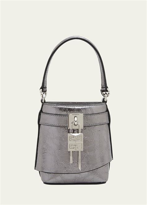 givenchy micro shark lock bucket bag|Micro Shark Lock bucket bag in laminated leather .